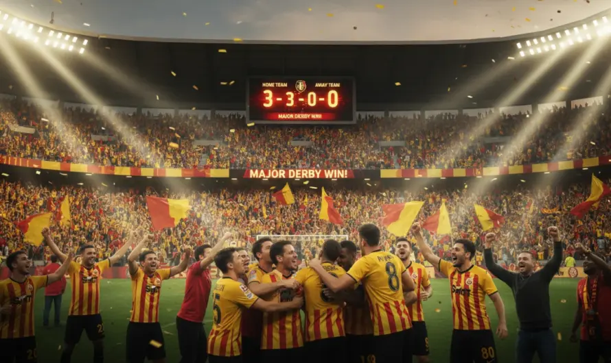 Galatasaray, Fenerbahçe’yi İkonik Bir Derbide 3-0 Geçti